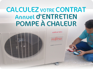 Calculez votre contrat annuel d'entretien pompe  chaleur air/air ou air/eau